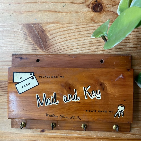 Vintage Mail and Key Holder